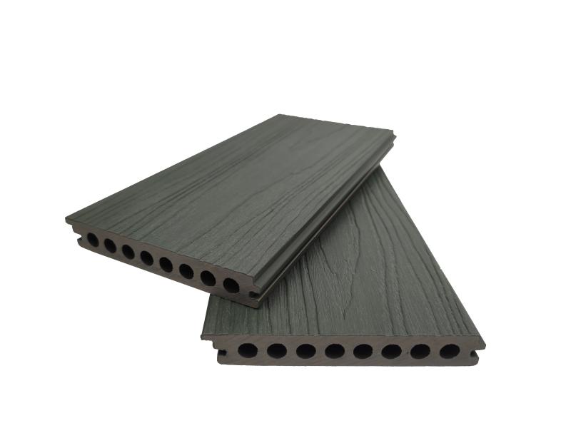 Co-extrusion decking  wpc hollow 8 round holes board for outdoor decking144x21mm long lasting Featured Image