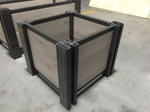 Aanpasbare bloembak buitendecoratie huis tuin DIY WPC hout kunststof composiet bloembakken en potten wpc plantenbak
