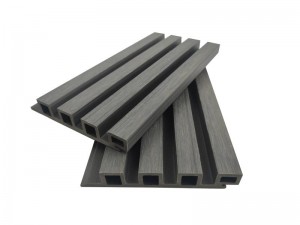Heißer Verkauf WPC Wandverkleidung hohl 4 quadratische Löcher 170x26mm mehrfarbig hochwertige Holzfaser HDPE wasserdicht für Außendekoration